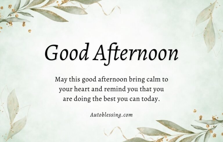 Good Afternoon Blessings