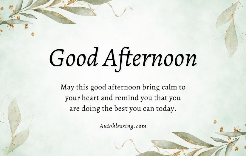 Good Afternoon Blessings