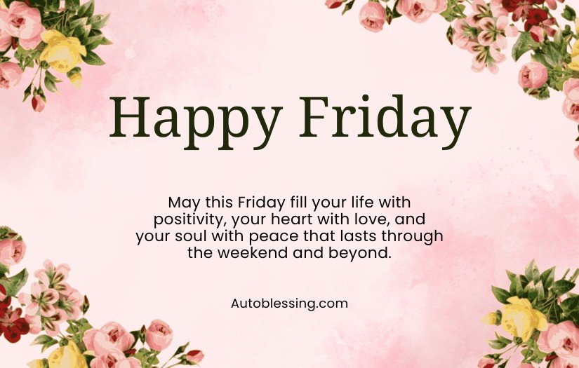 Friday Blessings for Friends