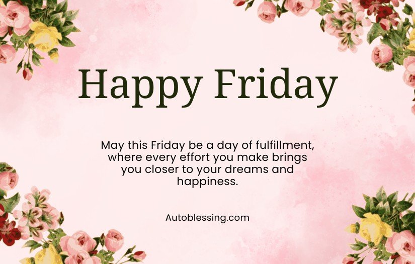 Happy Friday Blessings Images