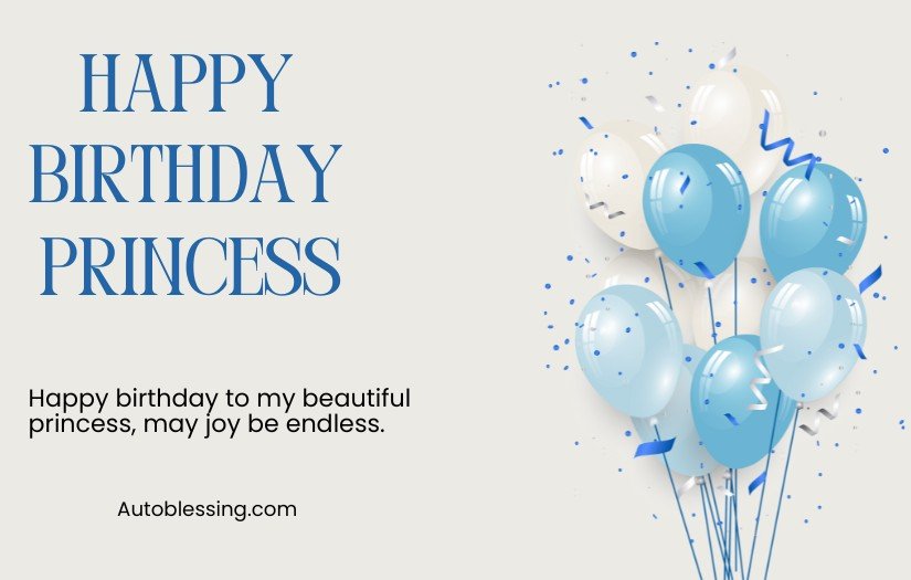 Happy Birthday Princess Wishes for Sister
