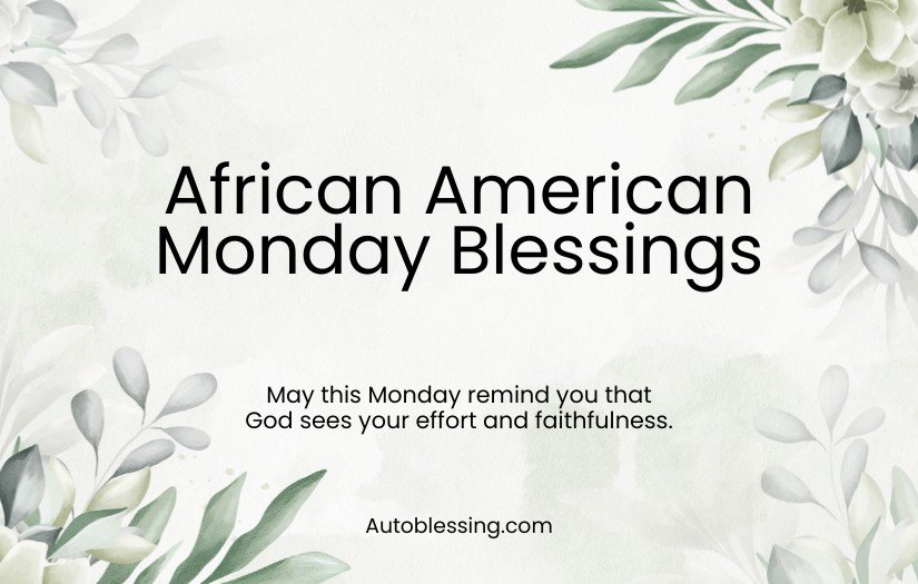 Good Night African American Monday Blessings