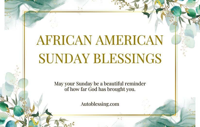 African American Sunday Blessings GIF