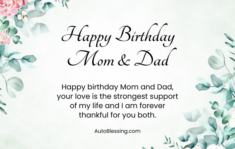 Birthday Wishes for Mom and Dad