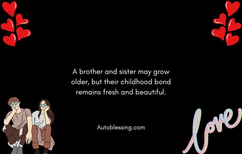 Heart Touching Brother and Sister Quotes in English