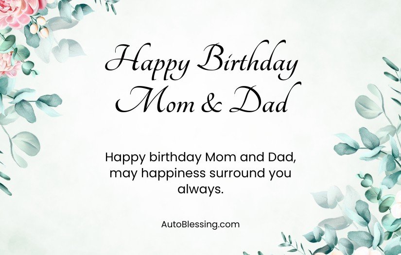 Religious Birthday Wishes for Parents